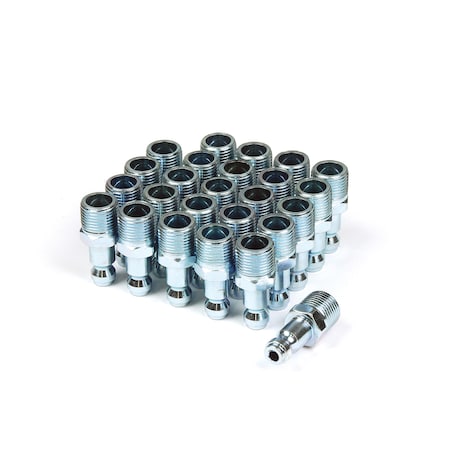 Primefit Automotive Plug 1/4" x 3/8" Male NPT, 25PCS TP1438MS-B25-P